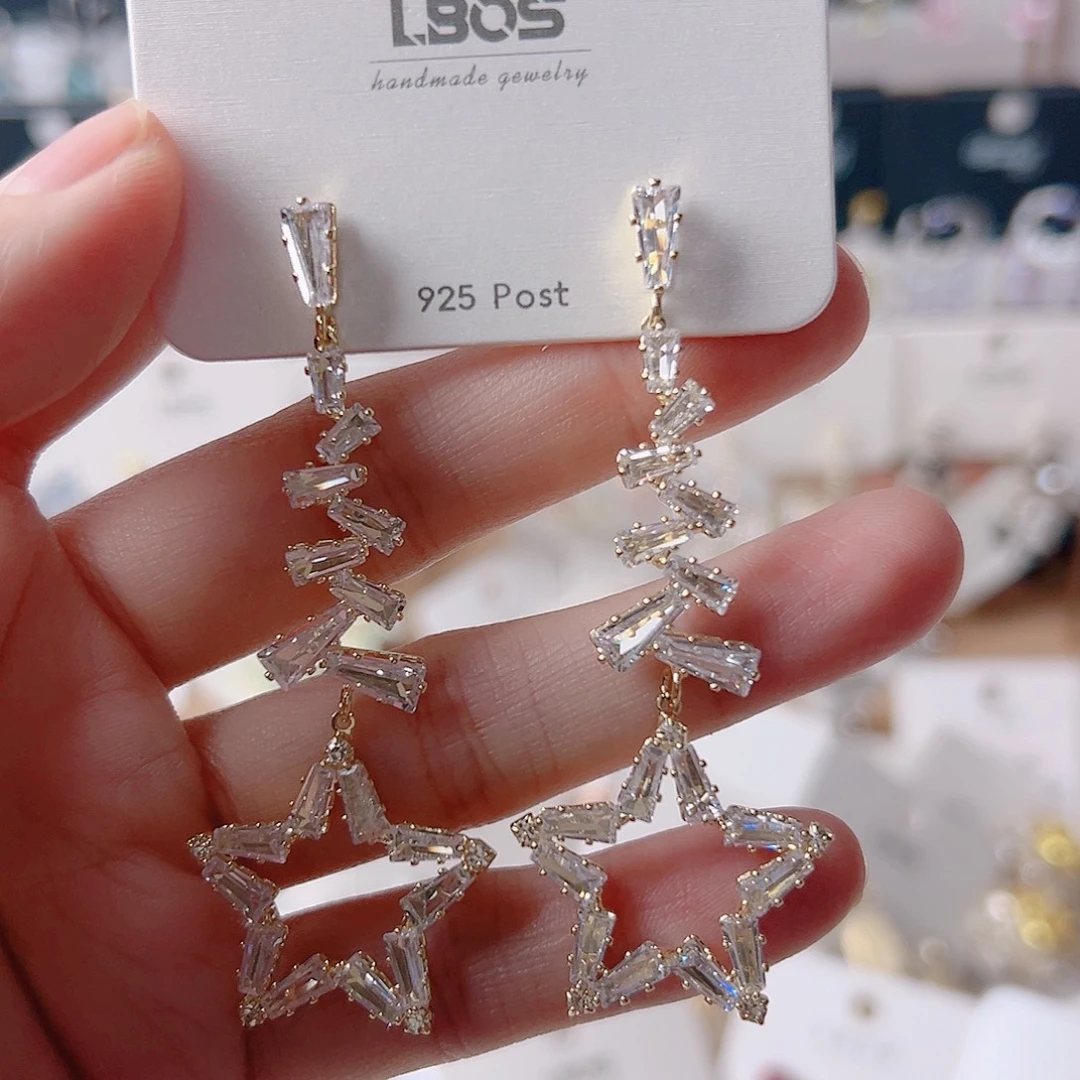 锆石纯铜合金耳环的