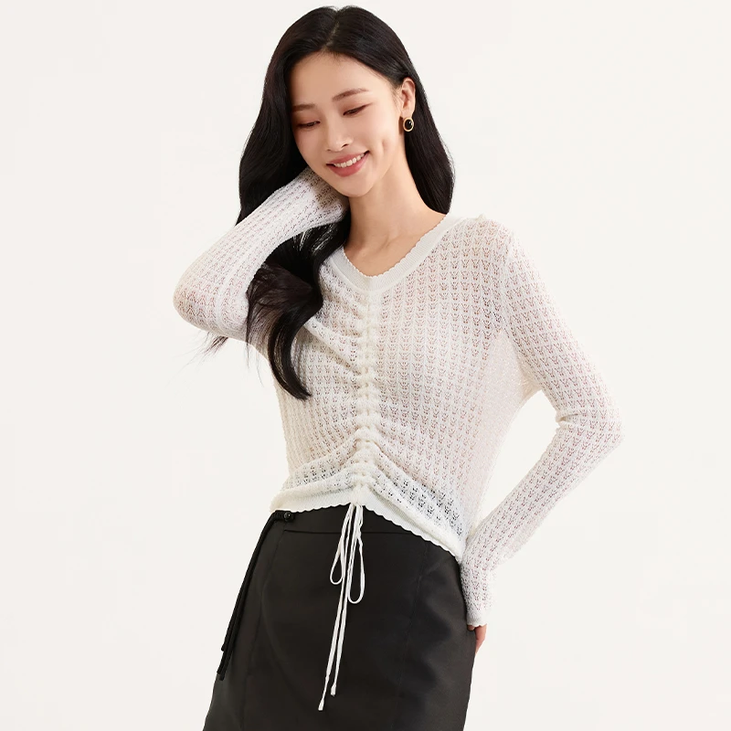 【小余专属】佳人苑针织衫女春季新款JX415019