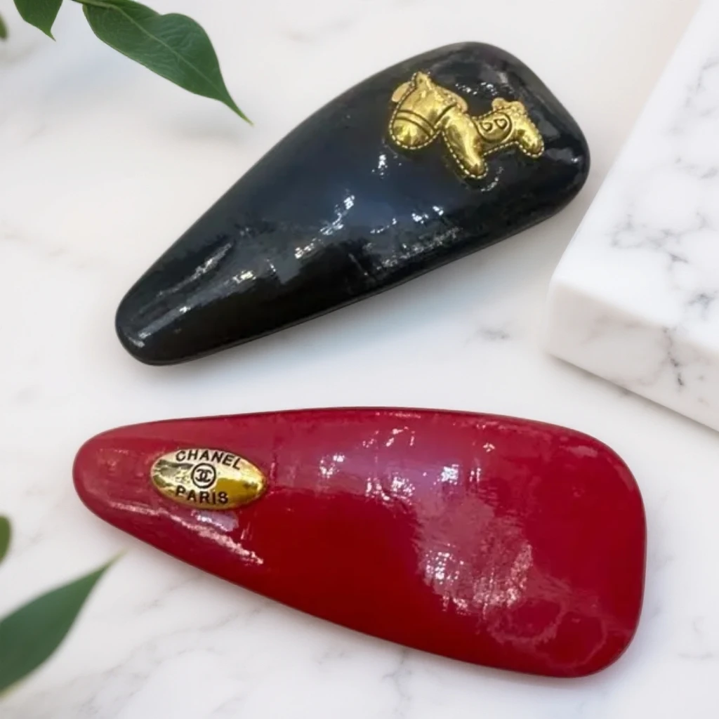 少女风边夹发夹手工复古发卡仙女风珠宝拜拜夹女