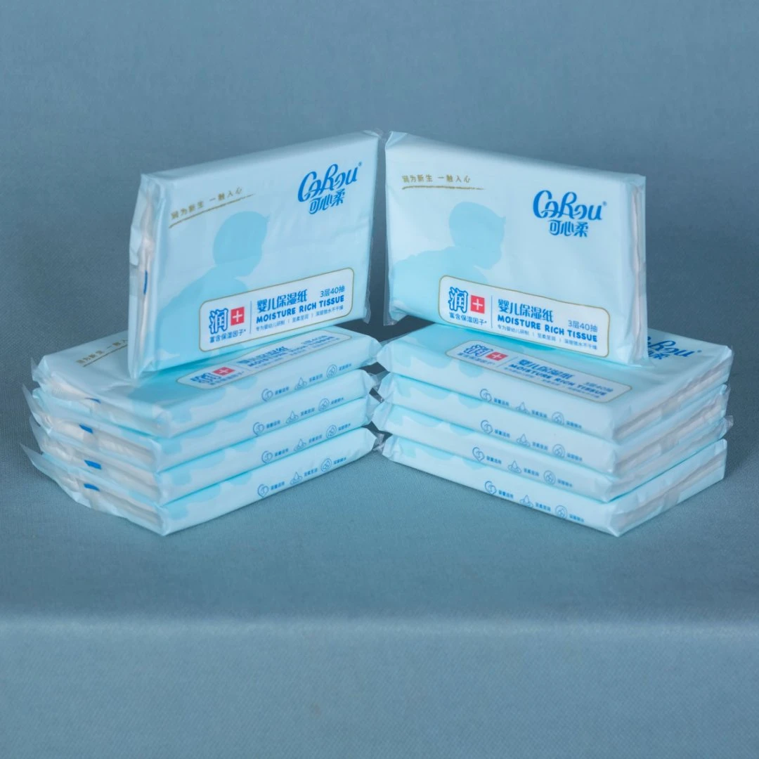 40抽*40可心柔纸巾V9婴儿柔纸巾保湿透气婴儿手口专用亲肤柔软