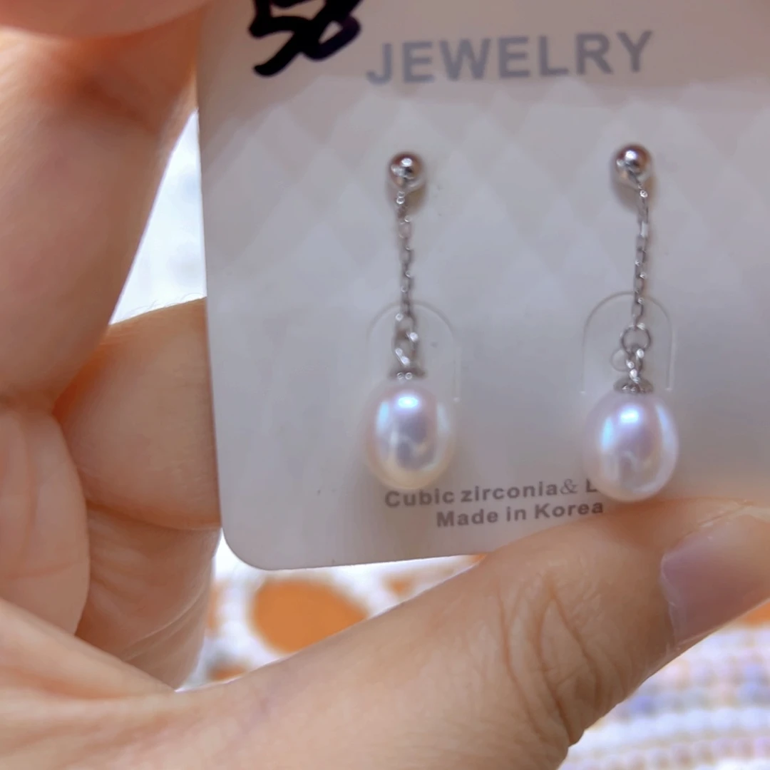 银S925镶嵌淡水珍珠珍珠