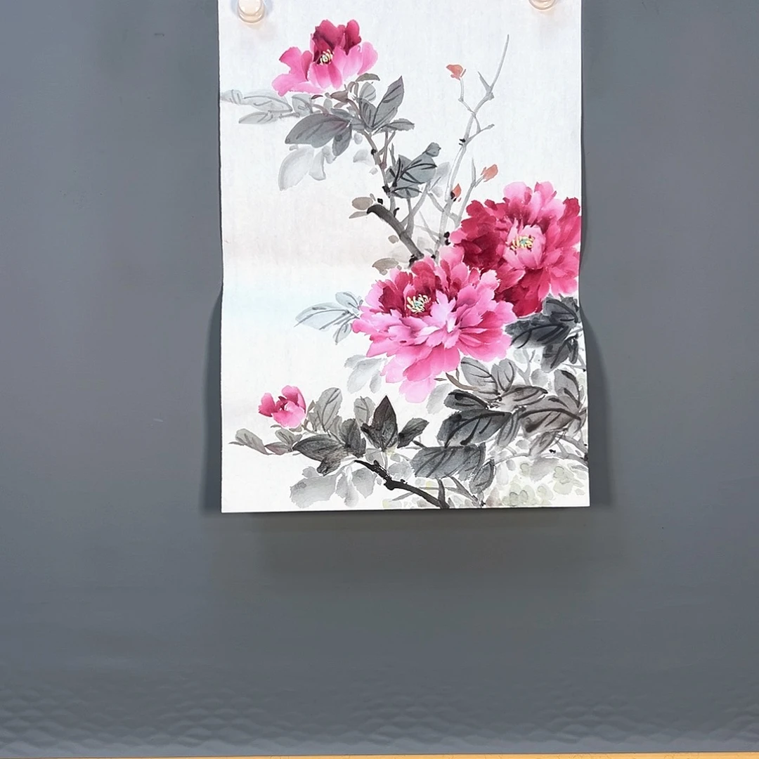 国画247 花鸟和花的颜色一样漂亮哦