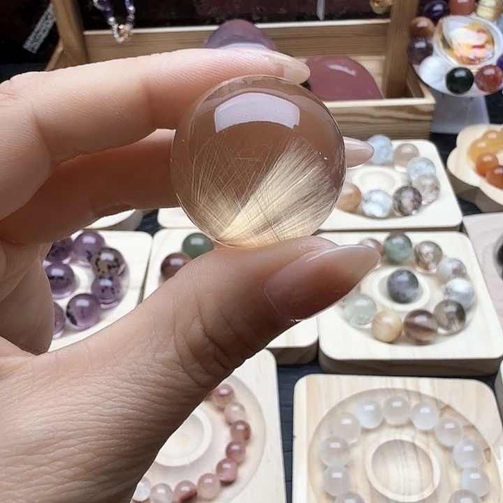 水晶珠宝半成品未镶嵌豆*