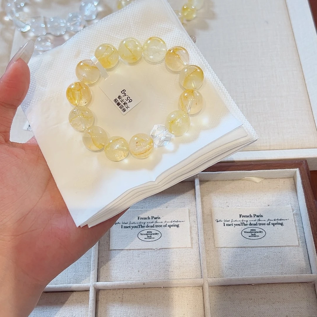 水晶手链未镶嵌i****e48小时鉴赏