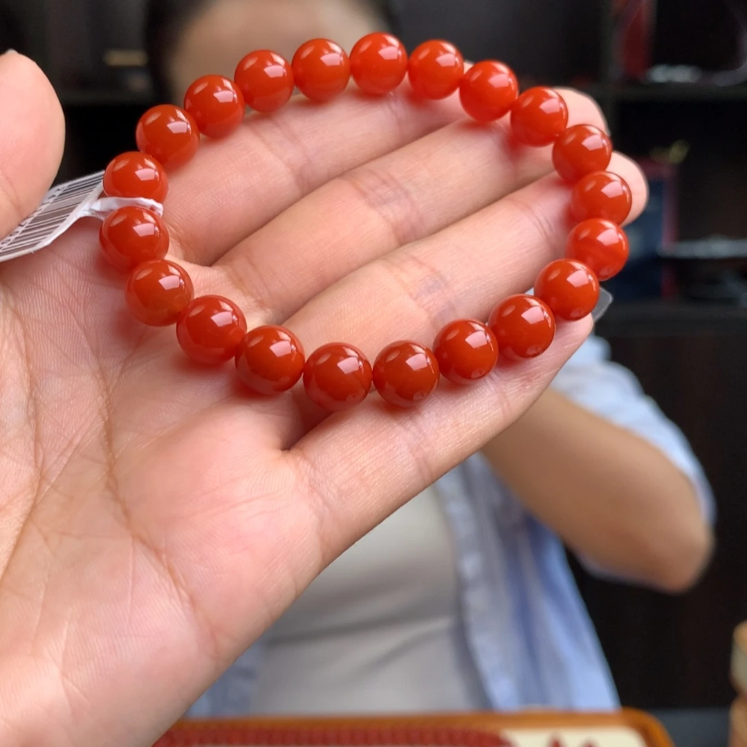 未镶嵌南红玛瑙南红玛瑙辣椒红卡9
