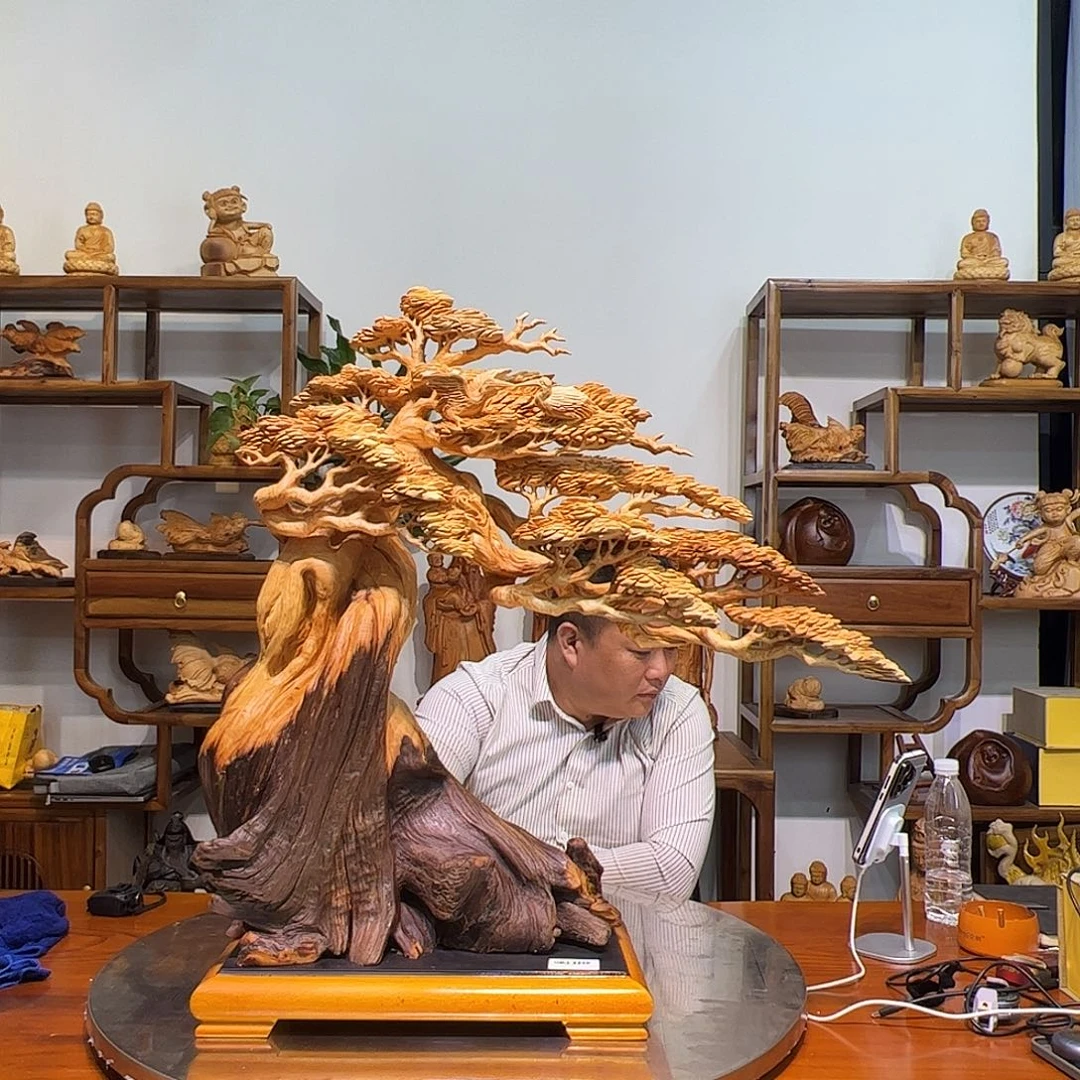香榧木崖柏陈化红油迎客松
