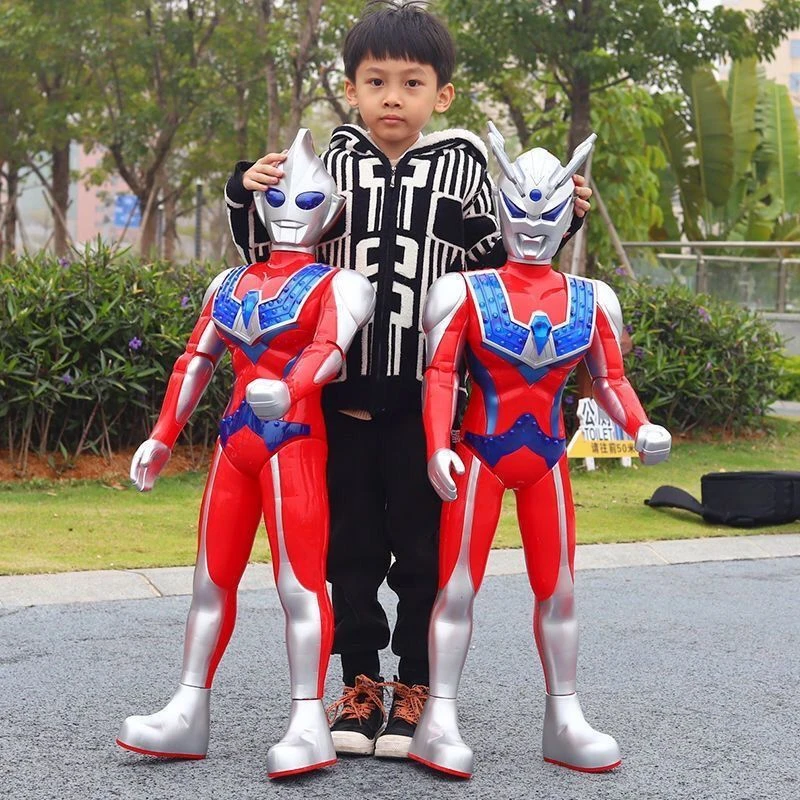 超大赛罗奥特超人可动人偶发光玩具迪迦奥特曼3-6岁儿童礼物男孩