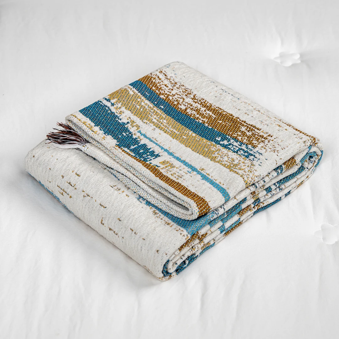 【京かわ会社】沙发巾90*210cm渐变-蓝