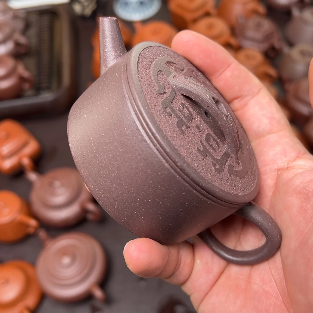 文***瑶紫砂茶壶汽修的人多了不