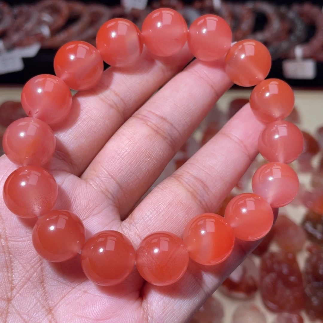 南红玛瑙冰粉串13+未镶嵌751