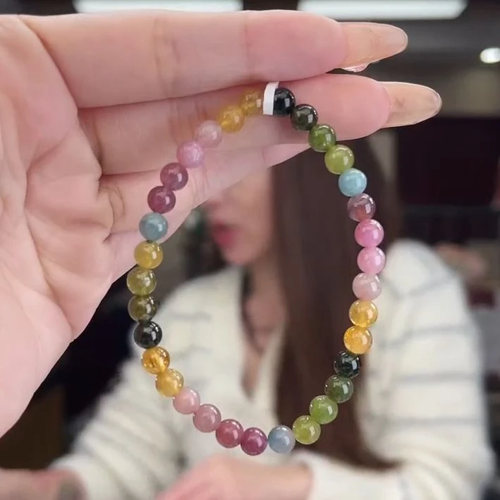 01462109碧玺/未镶嵌5mm+碧玺单圈9多样性发货