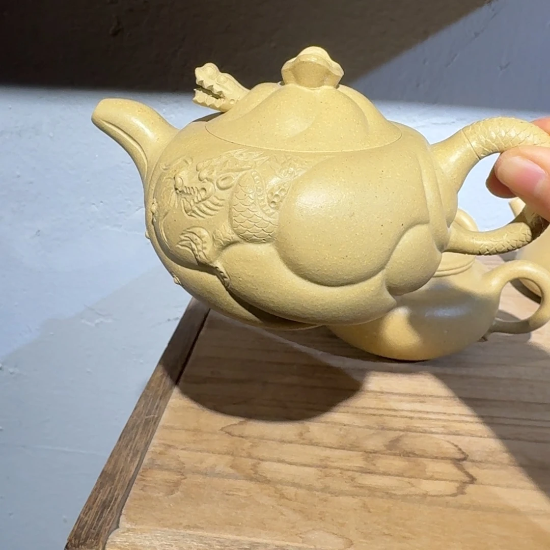 本山绿泥茶壶200毫升左右