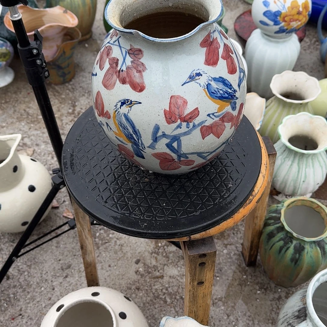 陶瓷微瑕景德镇手工花器