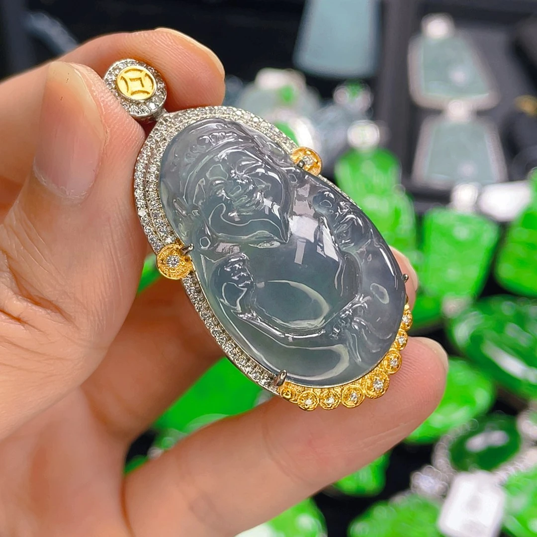 翡翠未镶嵌吊坠(不含链)