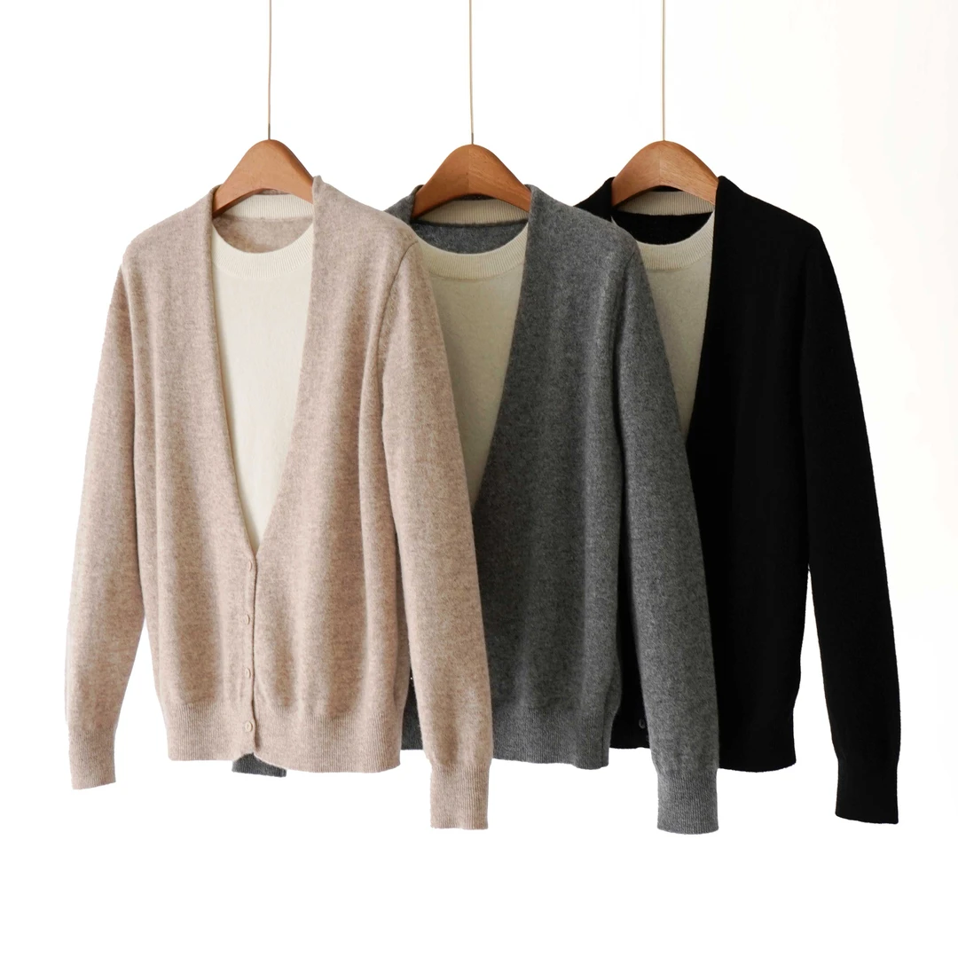 【YS12172】25秋季新品100%绵羊毛设计感假两件通勤气质套头针织衫