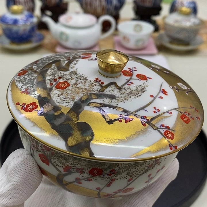 摆件口径10进口瓷器2月