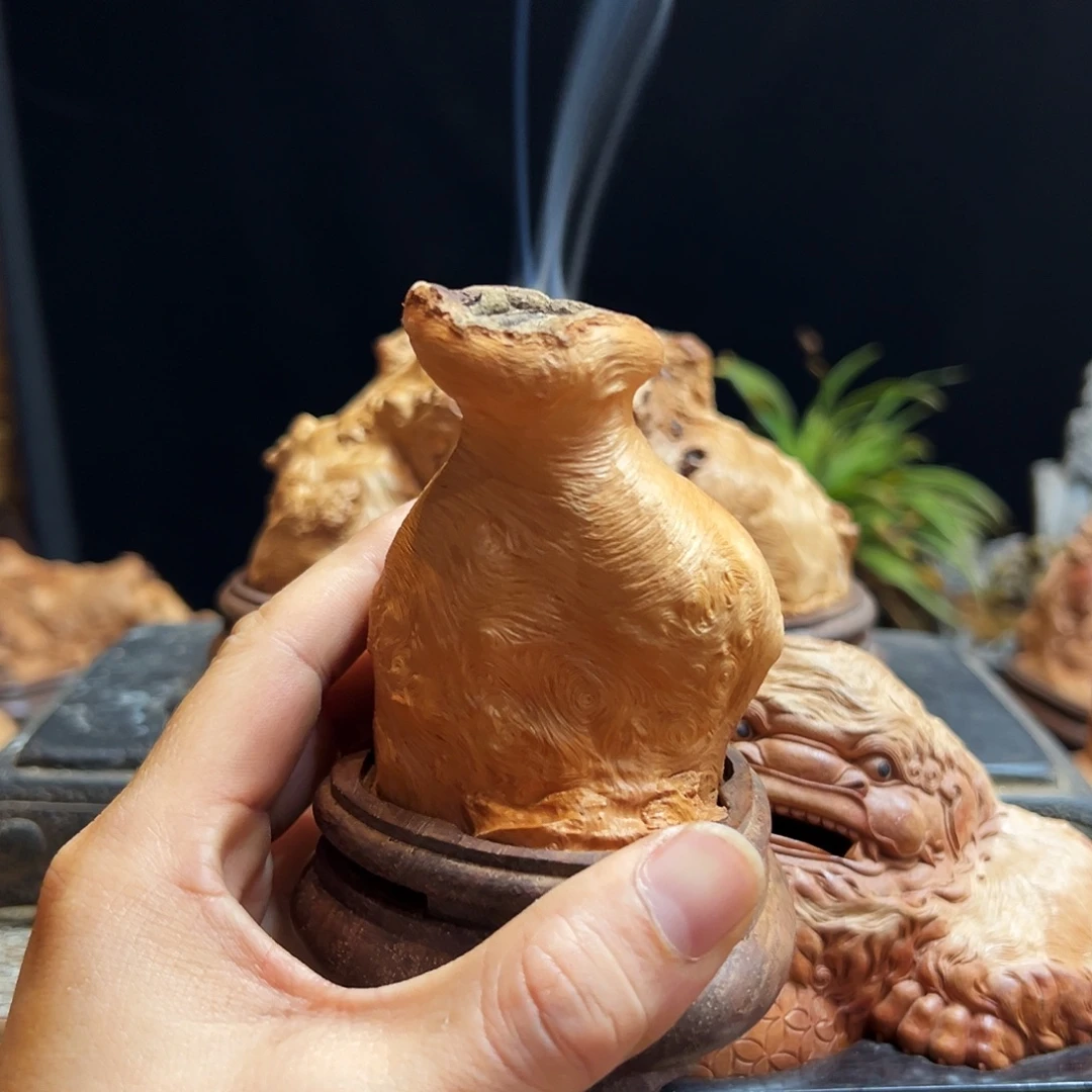 无***谓荔枝木熏香成品香炉