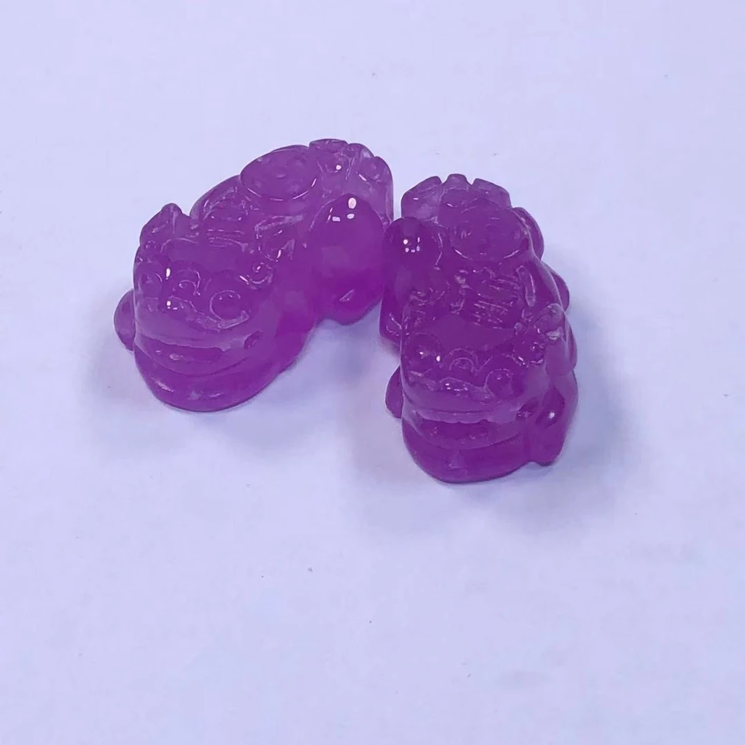 其它雕紫罗兰貔貅吊坠L40发一对