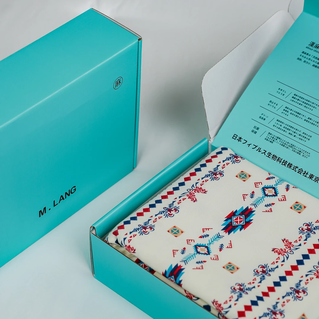 【M.LANG】纯棉 加厚细纱汉麻帆布双人床单 230*250cm 棱形彼岸花