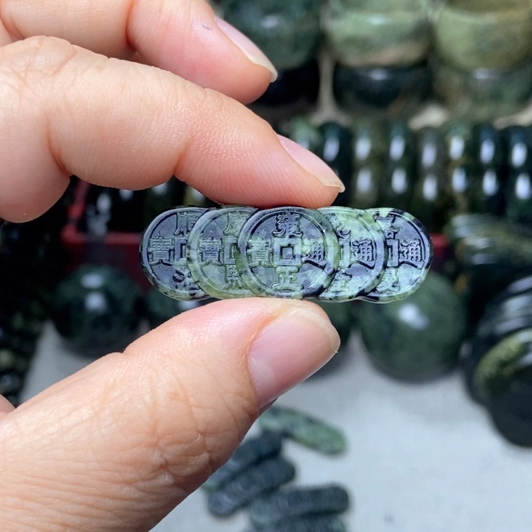 蛇纹石玉未镶嵌钥匙扣手机挂