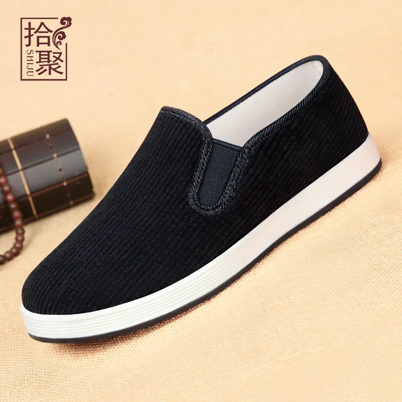 老北京布鞋男款2025春季新款中老年休闲鞋轻便透气爸爸鞋男士布鞋