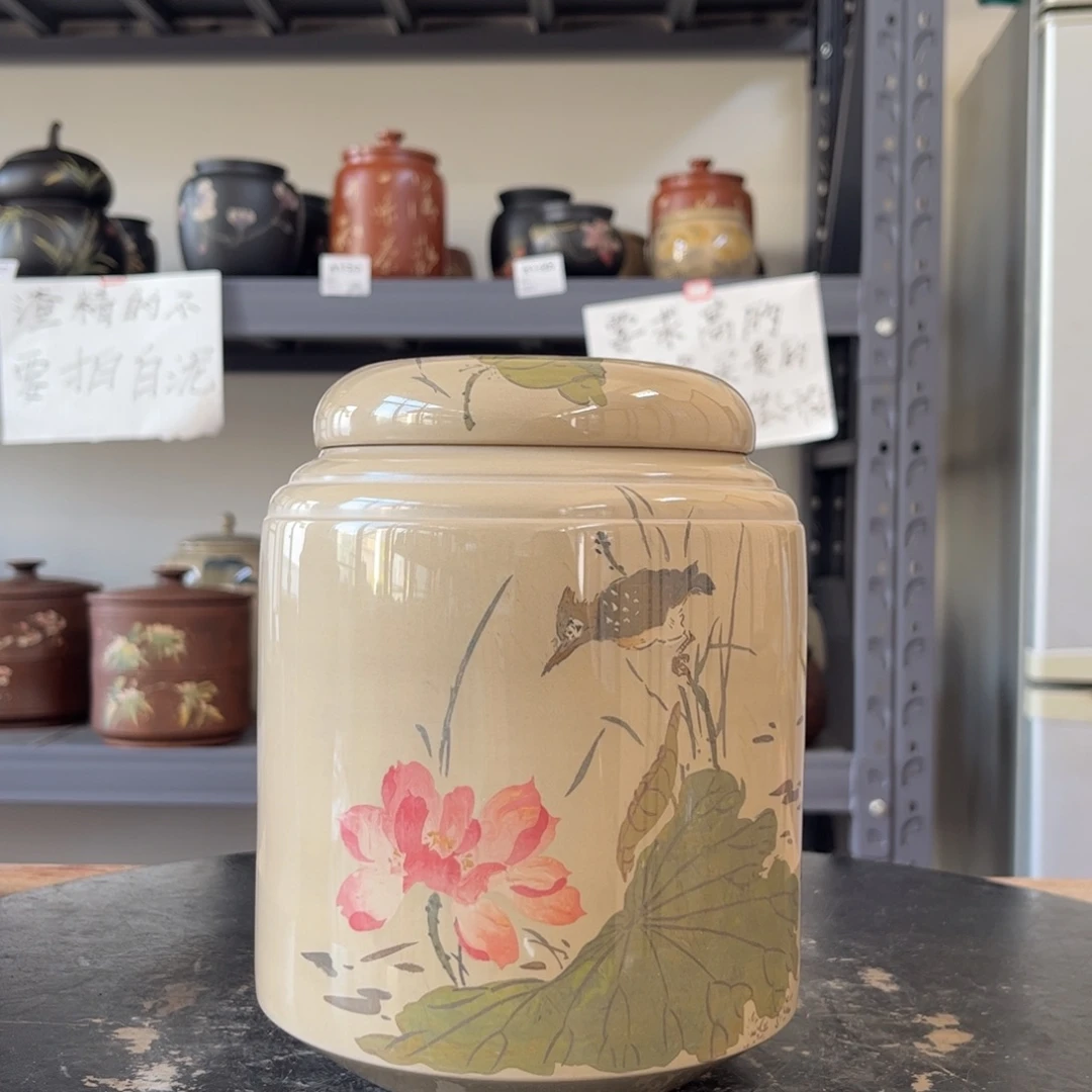 白泥水亮光存茶罐醒茶罐17