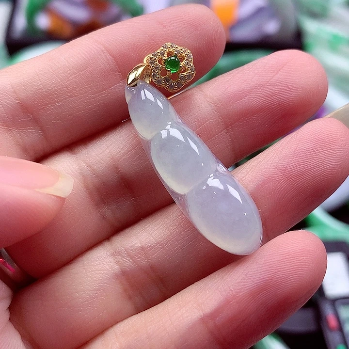 颈饰银S925镶嵌翡翠翡翠