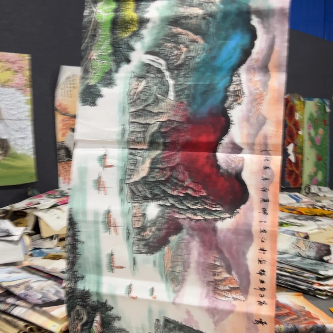 国画国画作品画心一张