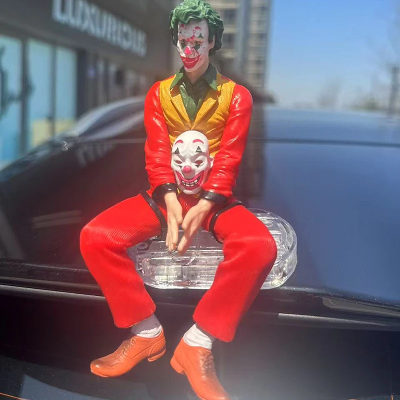 车载坐姿小丑摆件车外尾部装饰挂件车顶玩偶公仔希斯莱杰模型礼物