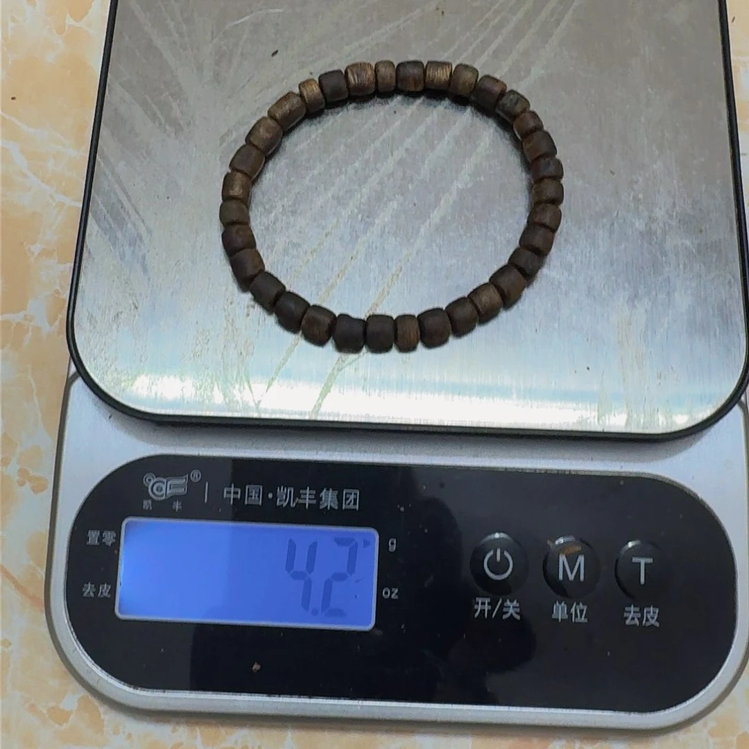 沉香手串棋楠沉香 单圈随形鼓珠0.6/4.2