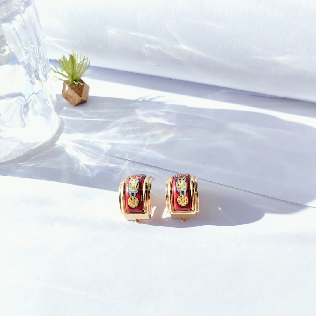 95新 Hermes/爱马仕 安洁利严选/SK0130755 耳环