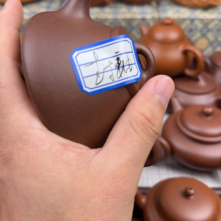 万***业茶壶紫砂封釉特练紫泥