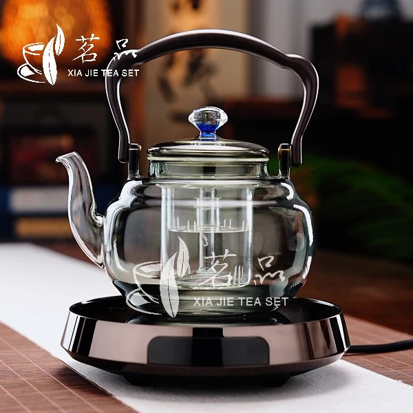 艾玛诗新款T7超薄1300瓦大功率电陶炉加星韵壶煮茶套装