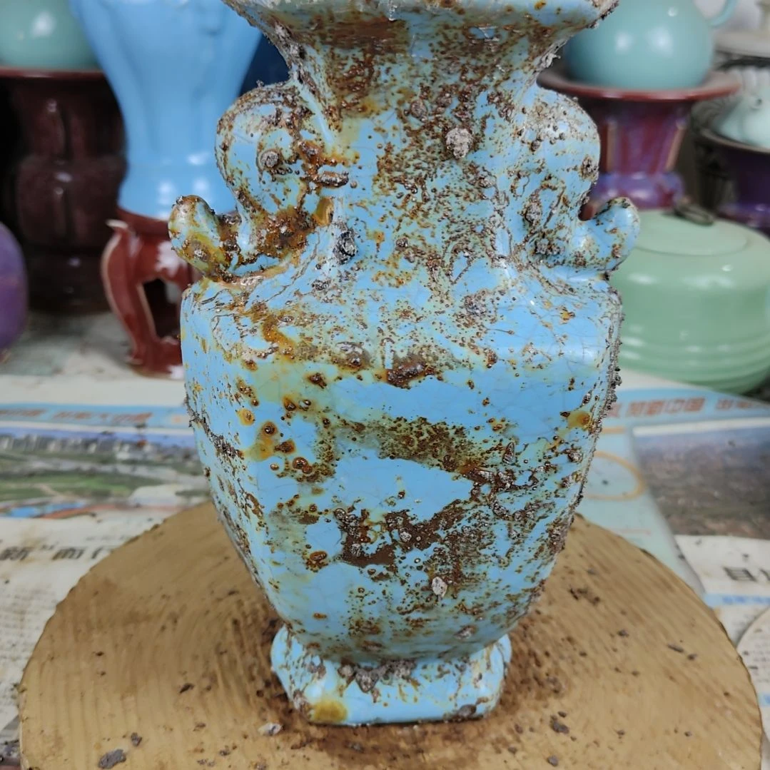 瓷片自选器型官窑生锈瓷