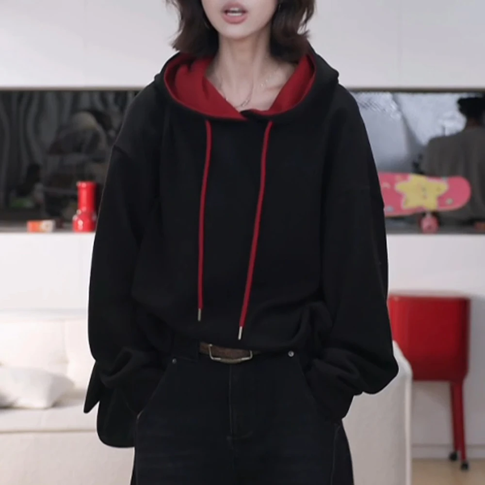 2025秋新款美式复古卫衣洋气减龄百搭显瘦时髦上衣女