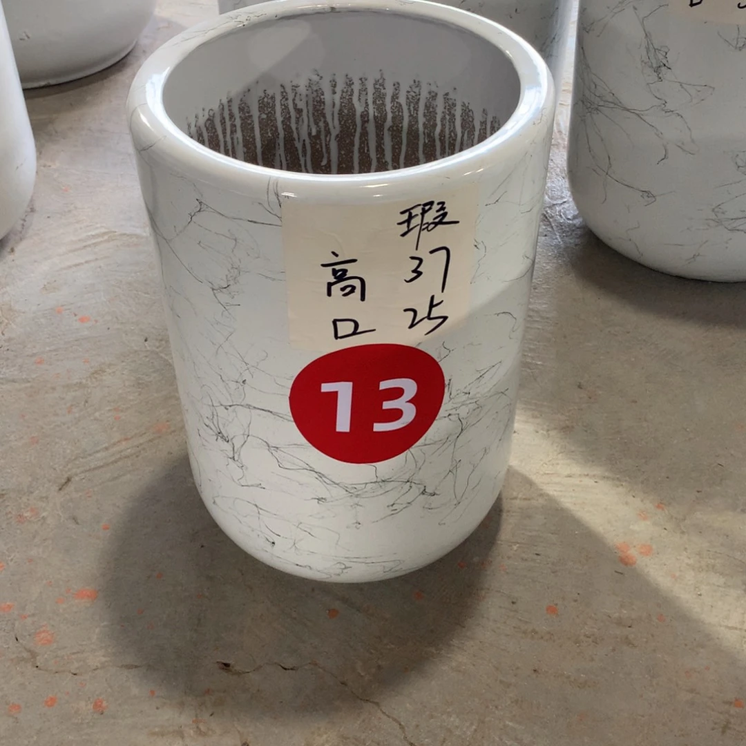 微瑕高温陶瓷花盆