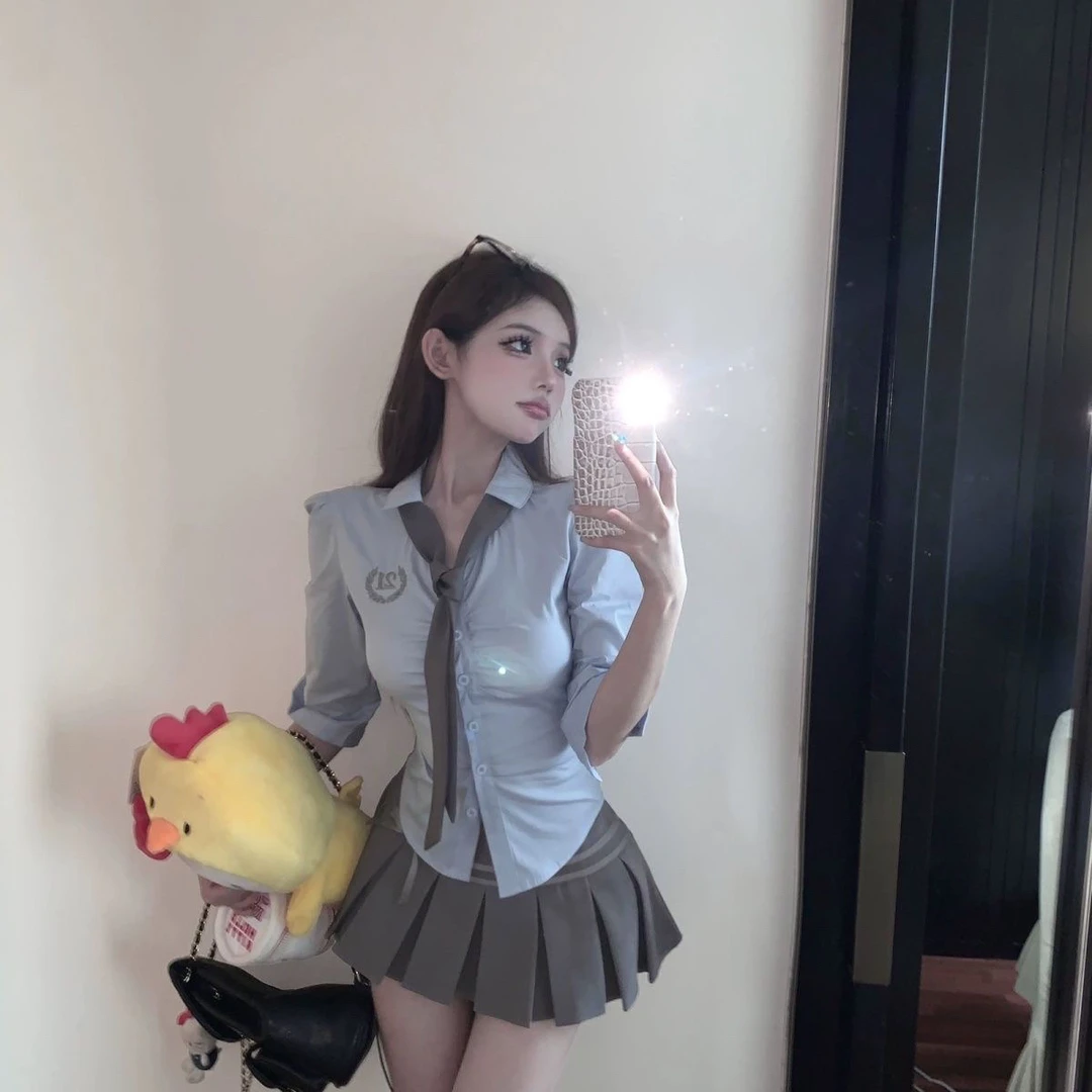 夏季纯欲辣椒打底上衣套装