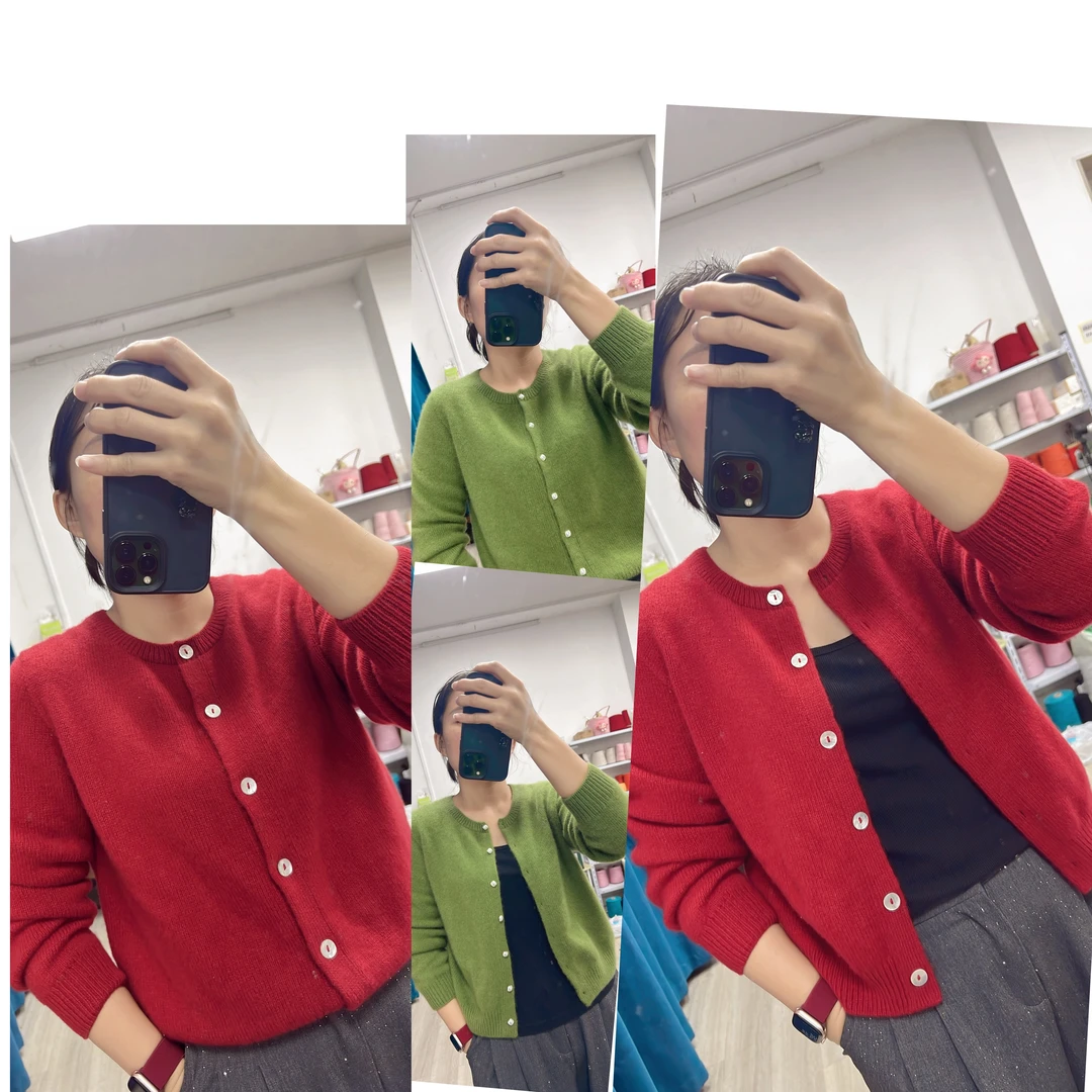 经典小开衫～上往下后斜肩圆领开衫视频教程