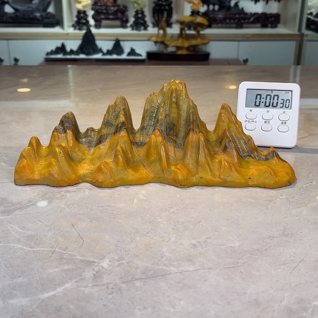 尘***梦灵璧石手工雕刻奇石摆件