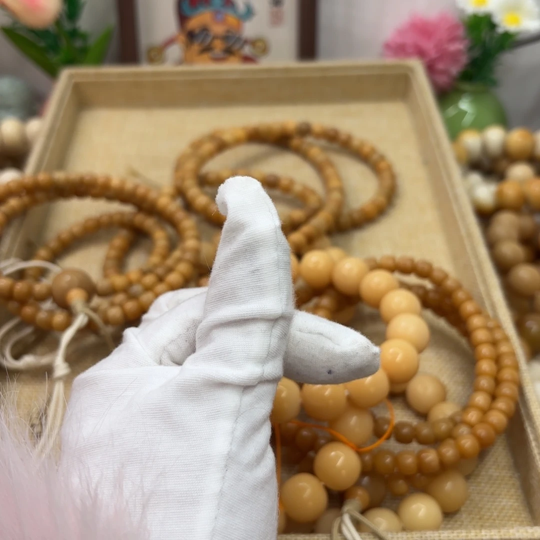 花***渔菩提根/象牙果吊坠牙果瑕疵机抛022