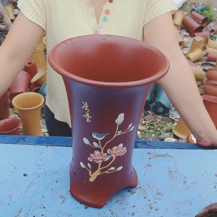 宜兴紫砂精品花盆