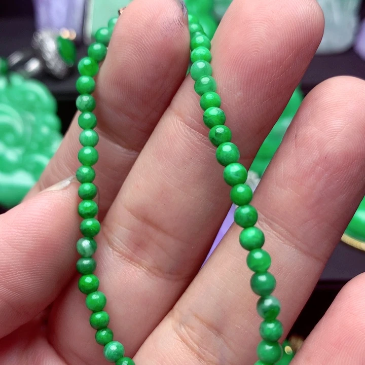 翡翠未镶嵌手链手串
