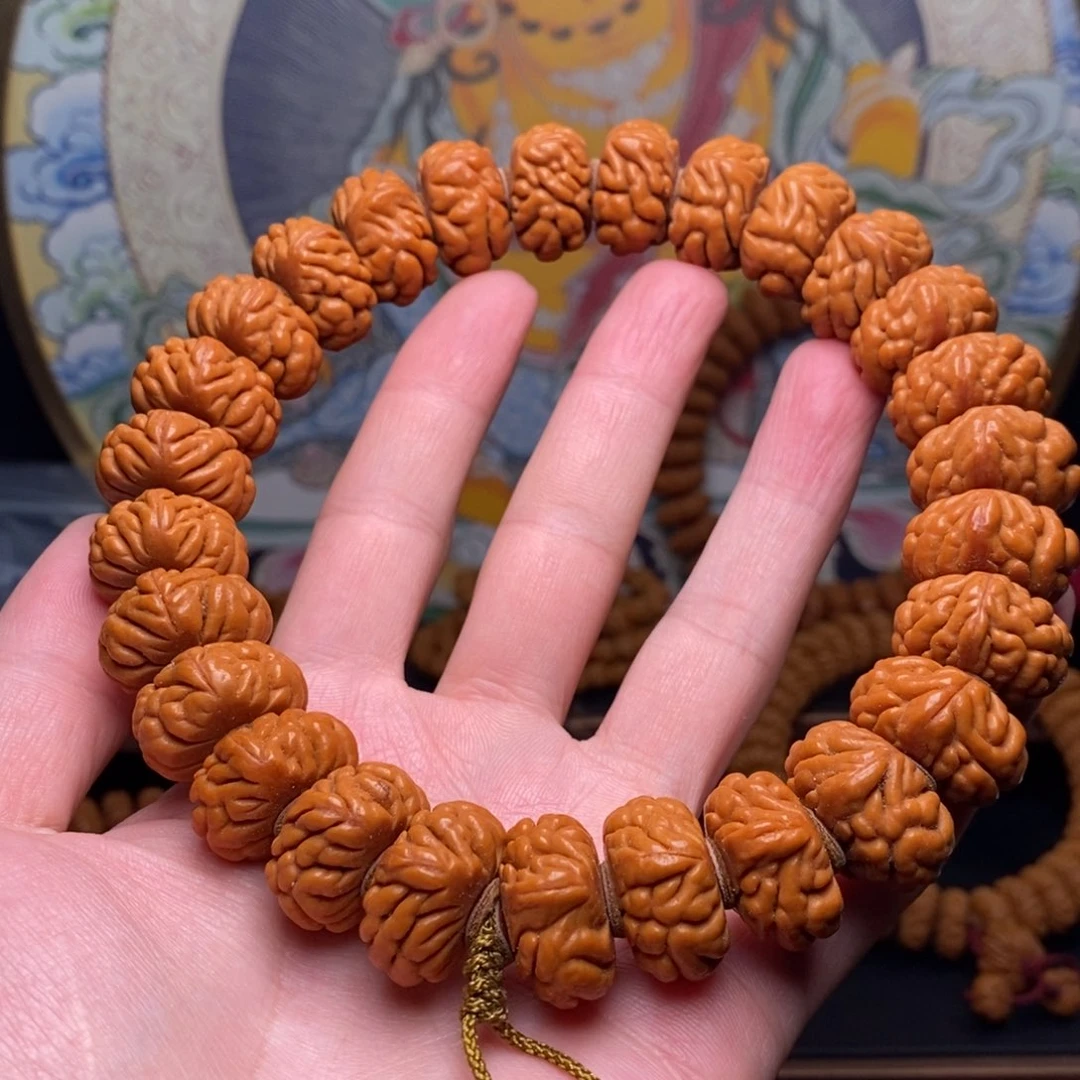 手串桃核豹子头手持