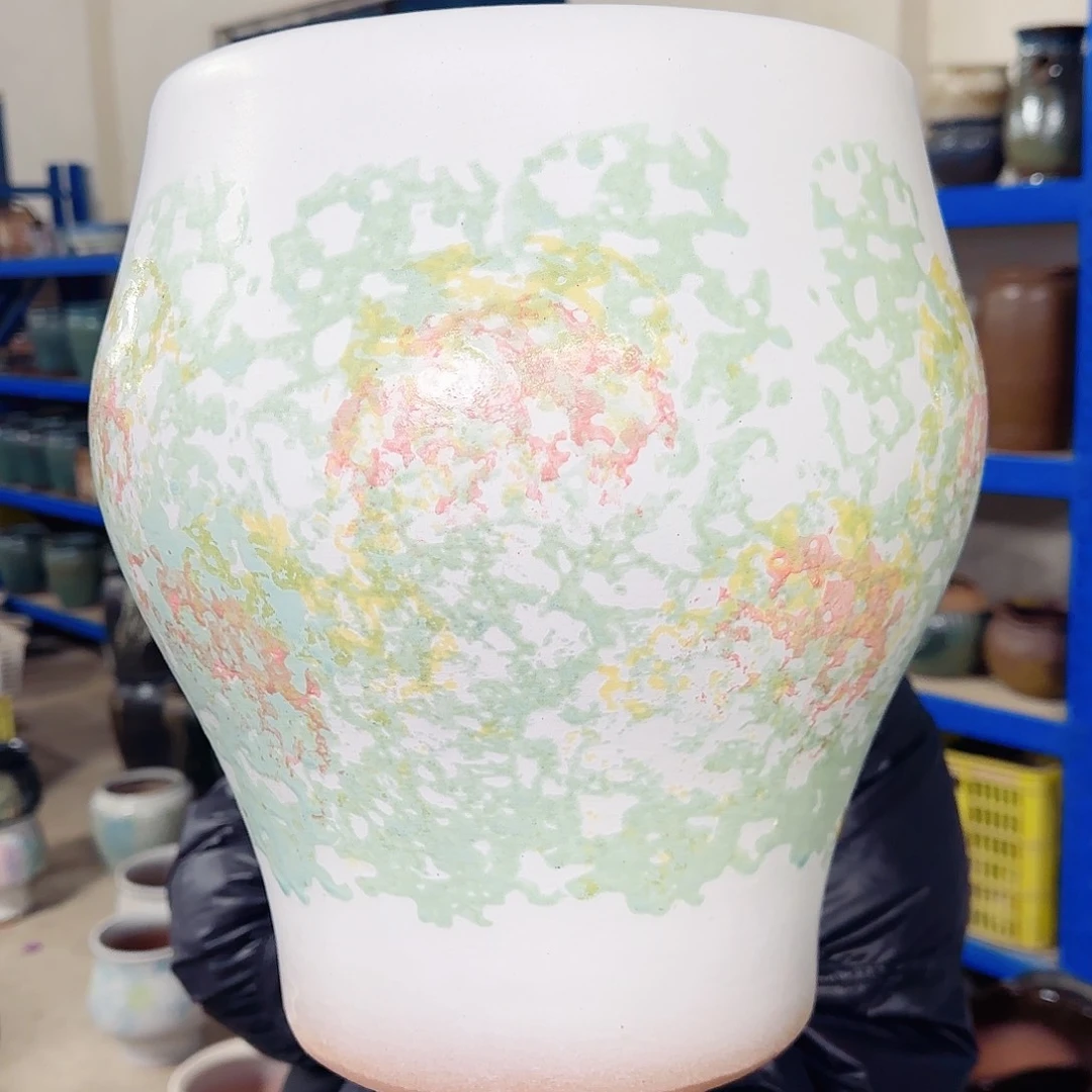 紫砂花盆高32口24