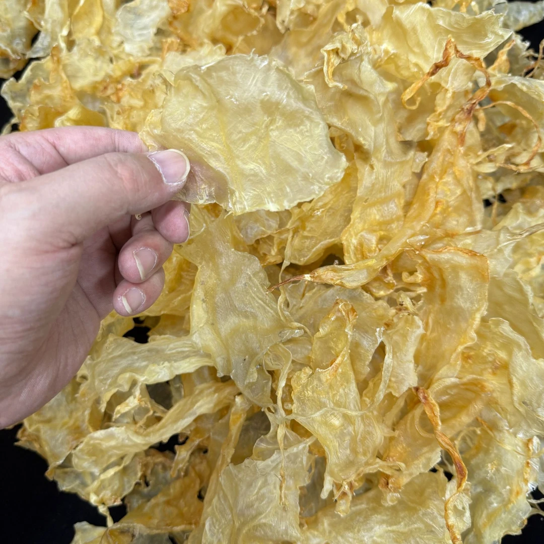 80头深海斗湖公胶足干老蜡厚肉的胶原蛋白滋补佳品鱼胶