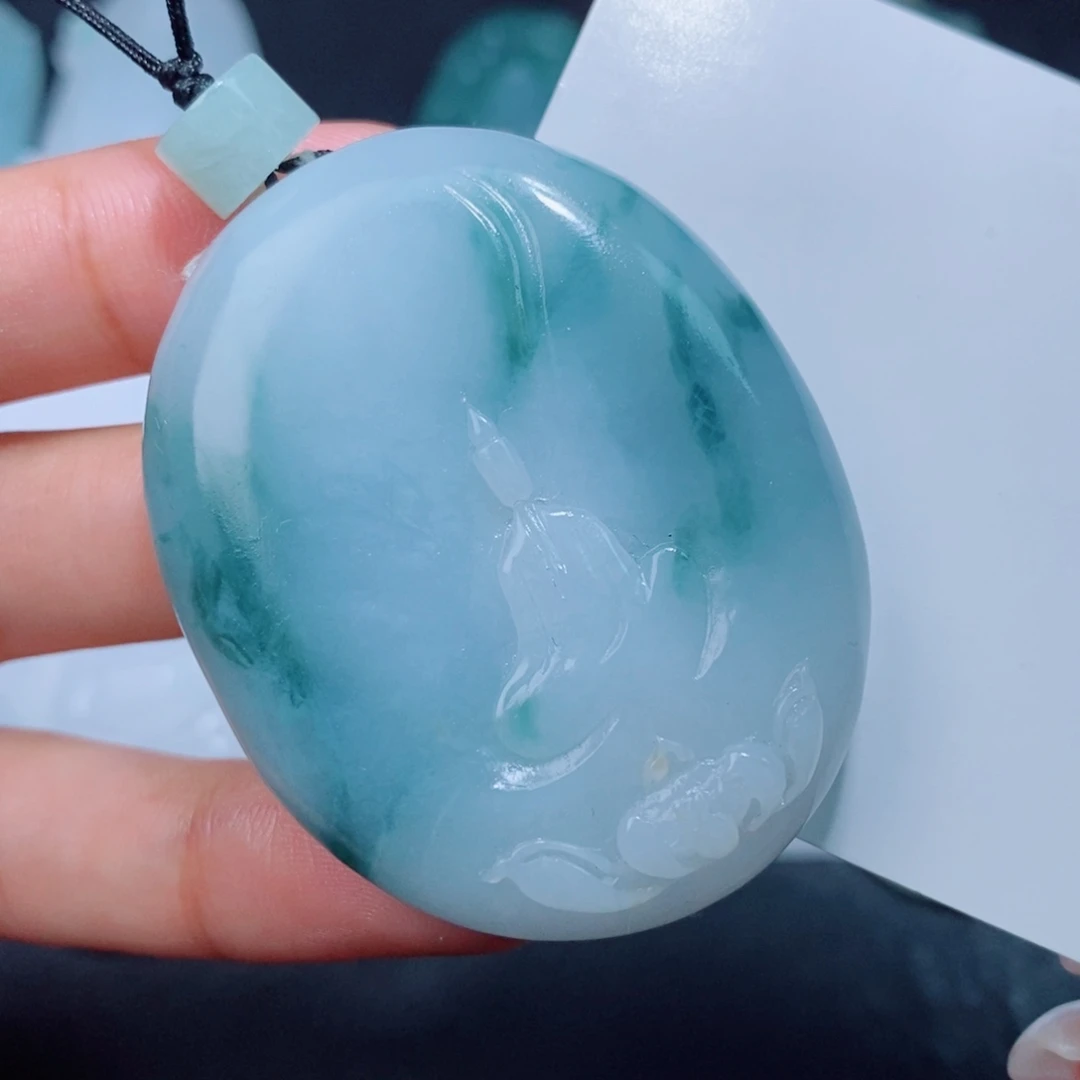 定制翡翠未镶嵌定制毛货翡翠挂件