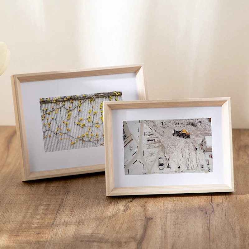 2026新款简约中式相框摆台78寸木质画框挂墙儿童照片影楼装裱相框