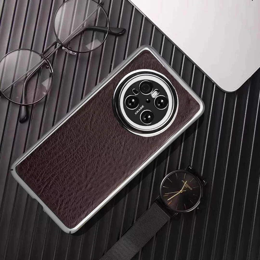 适用于华为Mate70/Pro高档手机壳鳄鱼皮纹60Pro+轻薄防摔商务全包