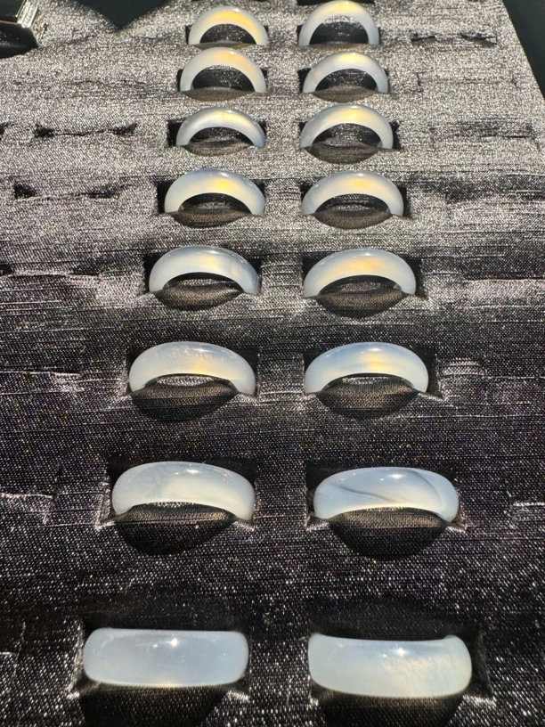 合金莫桑石戒指 白色戒指环手工原创设计指圈时尚女士