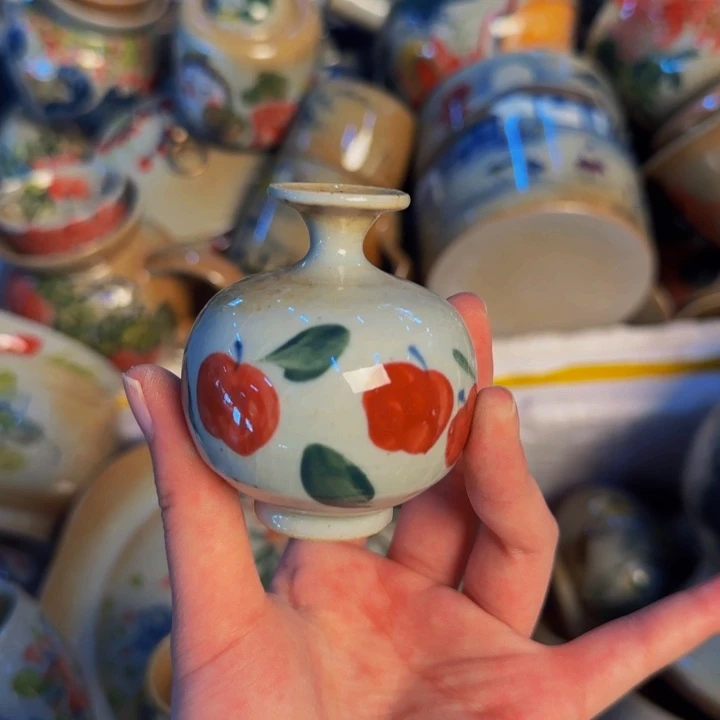 瓷片手工手绘细微不一样